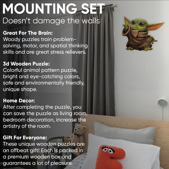 Suvira Wooden Jigsaw Puzzles - Engaging, Educational, and Eco-Friendly Baby YODO - Picture 5 of 9